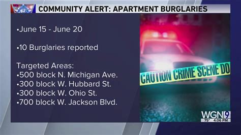 CPD issues alert after 10 apartments ransacked downtown